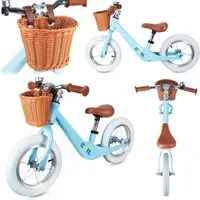 COIL Fahrrad-Laufrad Lauflernrad, Kinderlaufrad, Rutscher, Balance Bike (ab 2 Jahren und bis 30 kg), Rahmen aus Magnesiumlegierung, 12-Zoll-Lufträder, Korb, Klingel