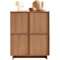 Compleo Kommode mit 4 Türen, Hochkommode japandi KELLOS, Minimalistisches Design