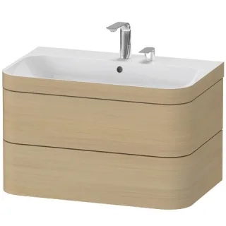 Duravit Happy D.2 Plus c-bonded Set wandhängend Mediterrane Eiche Matt 775x490x480 mm - HP4637E7171 HP4637E7171