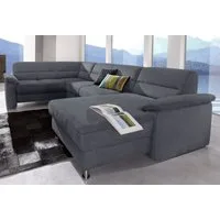 sit&more Wohnlandschaft Ascara U-Form, inklusive Boxspring/Federkern-Polsterung, wahlweise mit Schlaffunktion