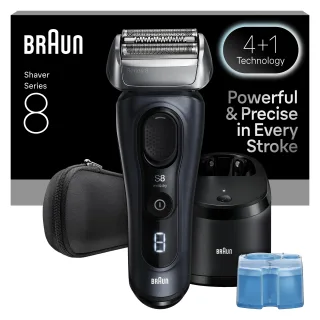 Braun Elektrorasierer "Series 8 8663cc" Smart Care Center integrierter Präzisionstrimmer SensoAdapt für jede Bartdichte, mit 5in1 SmartCare Center