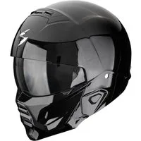 Scorpion Exo Motorradhelm Scorpion Exo-Combat II Solid Jethelm Schwarz (1er Set), jethelm für motorrad