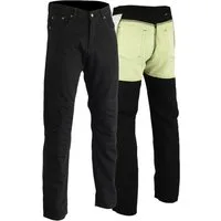 German Wear Motorradhose JEANS-007 Schwarz denim Motorradhose Jeans Protektoren 280g/m2