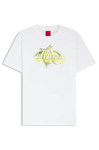 HUGO RED Womenswear - Vintage Tee_24 White - Gr. - XL