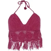 Guru-Shop T-Shirt Häkeltop, Bikinitop, Strandtop, Hippie Bra.. Festival, Ethno Style, alternative Bekleidung
