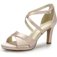 White Lady 876 Satin High-Heel-Sandalette