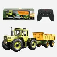 Esun RC-Traktor Ferngesteuertes Traktor Spielzeug, RC Trecker MB-trac 1000 für Kinder (Set, Komplettset), 1:24 RC auto mit Anhänger mit automatischem Heben