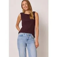 STREET ONE STUDIO Ripptanktop mit Rundhalsausschnitt