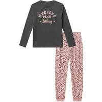 Buffalo Pyjama (2 tlg., 1 Set) mit modischem Leo-Druck, weiche Baumwollqualität
