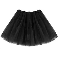 Goldschmidt Kostüme Kostüm Tutu 40cm schwarz Tüllrock