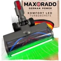 Maxorado Turbodüse Turbodüse für Dyson V7 V8 V10 V11 V15 LED beleuchtet Düse Turbobürste, Zubehör für Akku Staubsauger, (Ersatzteil Zubehör, 1-tlg., Staubsaugerdüse), Bodendüse Teppich Parkett
