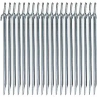 Youyijia Einbogenzelt Zeltnagel Stahl V-Profil Zelthering Erdnagel 20pcs für Camping