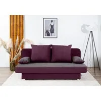 COLLECTION AB Schlafsofa Ulla, B: 186 cm, Liegel. 142x186 cm, Bettfunktion, Bettkasten & 2 Wende-Rückenkissen
