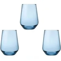 Pasabahce Glas AllegraT 41536T 3er Set Türkis Trinkgläser Gläser-Set Kaffee Cocktail, 3-tlg.