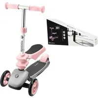 HyperMotion Dreiradscooter Roller 3in1 - Rosa, 0 km/h