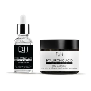 Dr H Anti-Aging-Gesichtsserum mit Hyaluronsäure + Tagescreme