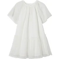 vertbaudet Minikleid Mädchen Festkleid mit Schmetterlingsärmeln