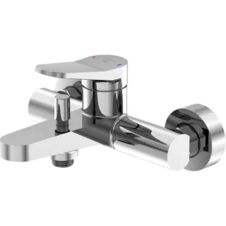 Steinberg Serie 340 Wannenarmatur 3401100 Aufputz, 1/2", mit automatischem Umsteller, Ausladung 110mm, chrom