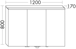Burgbad SPS EqioL.Matt 800x1200x170 Perlgrau Matt, SPGT120LF6944 SPGT120LF6944