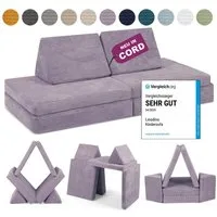 Linodino Kindersofa Spielsofa I aus Schaumstoff Bausteine I Spielcouch für Kinder, 3 Jahre Garantie