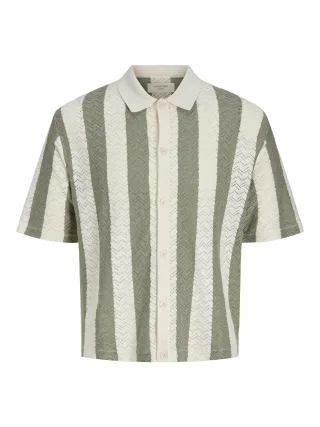 JACK&JONES - JORTYLER KNIT SS POLO JNR Sea Salt - Gr. - 152