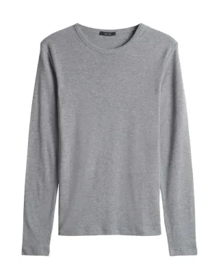 Opus - Basic Langarmshirt - Sherrie grau - Gr. - 36