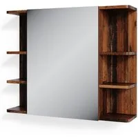 Vicco Badezimmerspiegelschrank Fynn, Antikholz, 80 x 64 cm (1-St)
