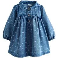 Next Hemdblusenkleid Langarmkleid mit Kragen (1-tlg)