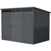 GARDEN 'N' MORE Gerätehaus Pultdachhaus Basic plus, BxT: 237x186 cm, einfacher Aufbau, Oberlicht, Langlebig, abschließbar