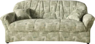 DOMO collection 3-Sitzer "Bahia Couch, B/T: 200/92 cm, belastbar bis 140kg/ Sitz, mit Federkern" Microfaser, natur