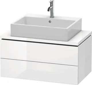 Duravit L-Cube Konsolenwaschtischunterbau wandhängend Weiß Hochglanz 820x477x400 mm - LC580702222 LC580702222