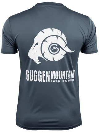Herren Fitness Funktionsshirt T-Shirt mit Logo Sport Outdoor Grau