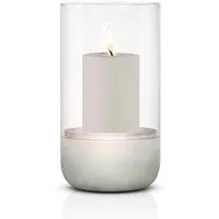 blomus Windlicht -CALMA- Glas Kerzenhalter, Stimmungslicht: modernes Deko-Design (1 St., SIZE L), Exklusive Betonoptik, Handgefertigt, Verschiedene Größen & Farben