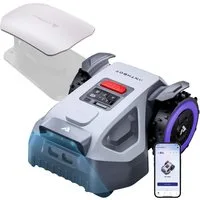 ANTHBOT Rasenmähroboter M5 Serie Ohne Begrenzungskabel mit RTK-Navigation & HDR-Dual-Vision, bis 700 m² Rasenfläche, (mit 4G-Modul, Schnitthöhe per App), Steigungen bis zu 45%, aktiver Tierschutz & KI-Hindernisvermeidung