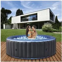 mSpa Whirlpool Whirlpool Comfort Bergen C-BE082, Whirlpool aufblasbar, 8 Personen, aufblasbarer Whirlpool, (Pool, Whirlpool, Whirlpool mit Luftdüsen, Whirlpool), aufblasbarer Whirlpool für 8 Personen, Whirlpool outdoor, Whirlpool
