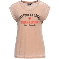 QueenKerosin Print-Shirt Heartbreak Garage (1-tlg) mit Frontprint
