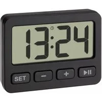 TFA Dostmann Küchentimer TFA 60.2036 Wecker mit Timer und Stoppuhr Digitaluhr Reisewecker