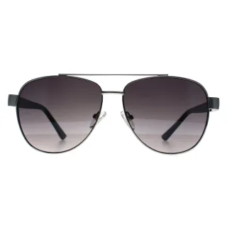 Guess GF5094 10B glï¿½nzend hell nickeltin rauchgraue Sonnenbrille mit Farbverlauf
