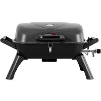 Royal Gourmet Gasgrill tragbarer Tischgrill, 3,5 kW mit Piezozündung und Thermometer, Outdoor Grill mit klappbaren Beinen und Deckelverschluss