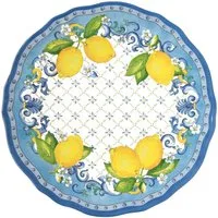 EasyLife Speiseteller Sorrento, Spülmaschinengeeignet, Mehrfarbig, Zitronen, ⌀ 28cm, Mehrfarbig