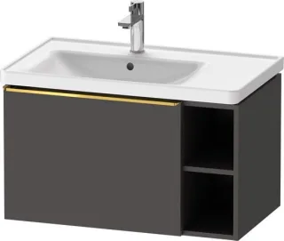 Duravit D-Neo Waschtischunterbau wandhängend Graphit Matt 784x452x440 mm - DE4258034490000 DE4258034490000