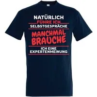Youth Designz T-Shirt "Selbstgespräche" Herren T-Shirt mit lustigen Print Geschenk Statement mit witzigen Motiv für Männer