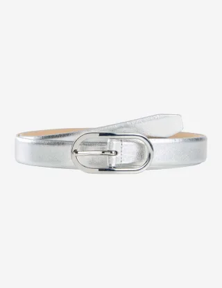 BRAX - Gürtel in Metallic-Optik silver - Gr. - 105