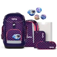 ergobag Schulranzen Schulranzen-Set MAXI PerlentauchBär 6-teilig, 25/26 (6-teilig), ergonomisch, ab 1. Klasse, Your-Size-System