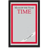 Close Up Wandspiegel Man of the Year Time Magazine Spiegel aus The Big Lebowski