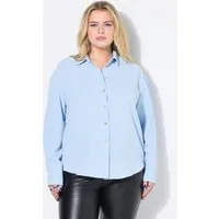 Studio Untold Hemdbluse Hemdbluse oversized Schmuckknöpfe