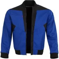 Qualitex Workwear Arbeitsjacke "X-Serie" X-treme strapazierfähige Werkstattjacke - faserverstätkt (1-St) Bundjacke mit 7 Taschen - pflegeleichte Blousonjacke - Waschbar