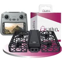 Casativo Duall-Full-HD Kamera Drohne faltbar mit 4,5" FPV Reichweite 120 m Drohne (4D Ultra-HD - 1280 x 720, 25 fps und 852 x 720, 25 fps, 3 Fluggeschwindigkeiten, Flugzeit max. 25 Minuten, 13.7 x 9 x 3.5 cm)