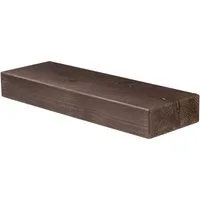 Levandeo® Wandregal, levandeo Wandregal Holz Massiv 60x20cm Nussbaum Farbig Wandboard