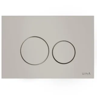 VitrA Origin WC-Betätigungsplatte für 2?Mengen?Spülung Glas Taupe,740-1602 740-1602